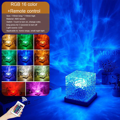 Dynamic Water Ripple Lamp Projector with RGB colors, Underwater Effect