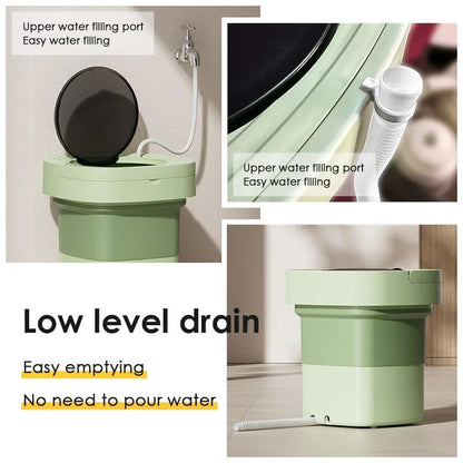 Folding Portable Mini Washing Machine | 11 Litre Huge Capacity